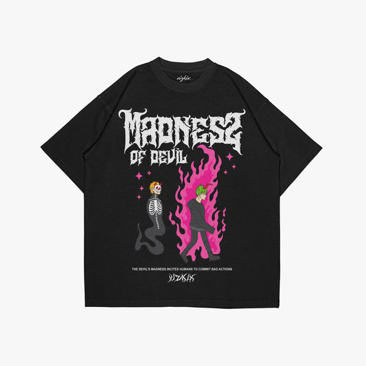 Oversized Printed T-Shirt × Madness of Devil